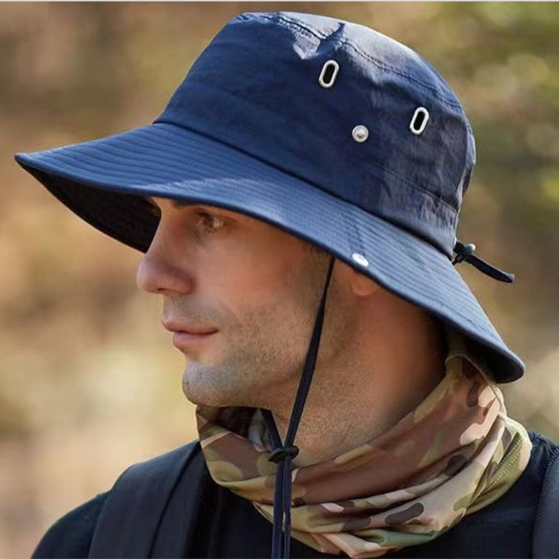 SOLGUARD - Chapeau de soleil à large bord respirant avec protection UV conçu pour le confort en extérieur, les voyages et la sécurité au soleil toute la journée
