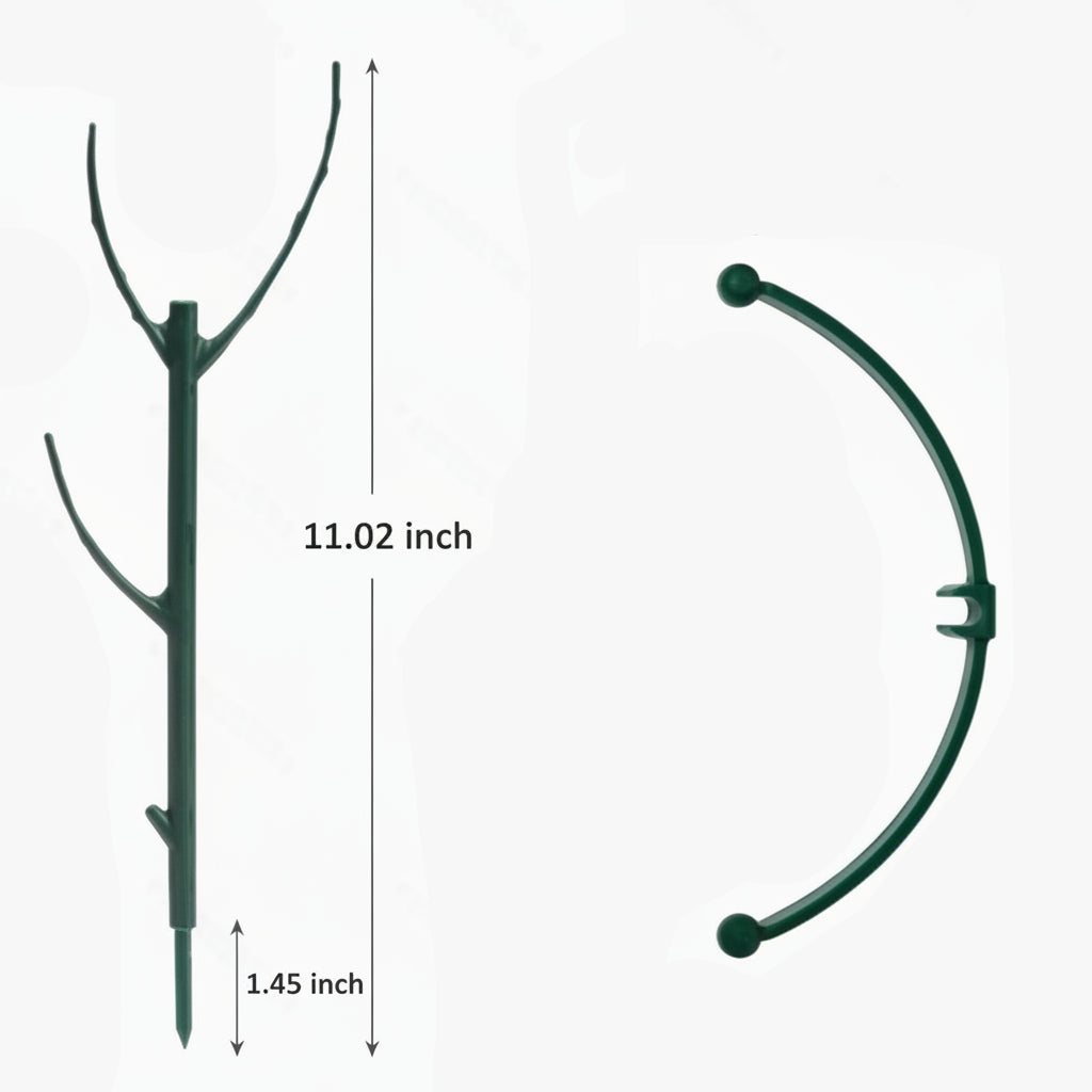 GROWMATE - Ensemble de 3 anneaux de support de plantes empilables pour le jardinage intérieur et extérieur