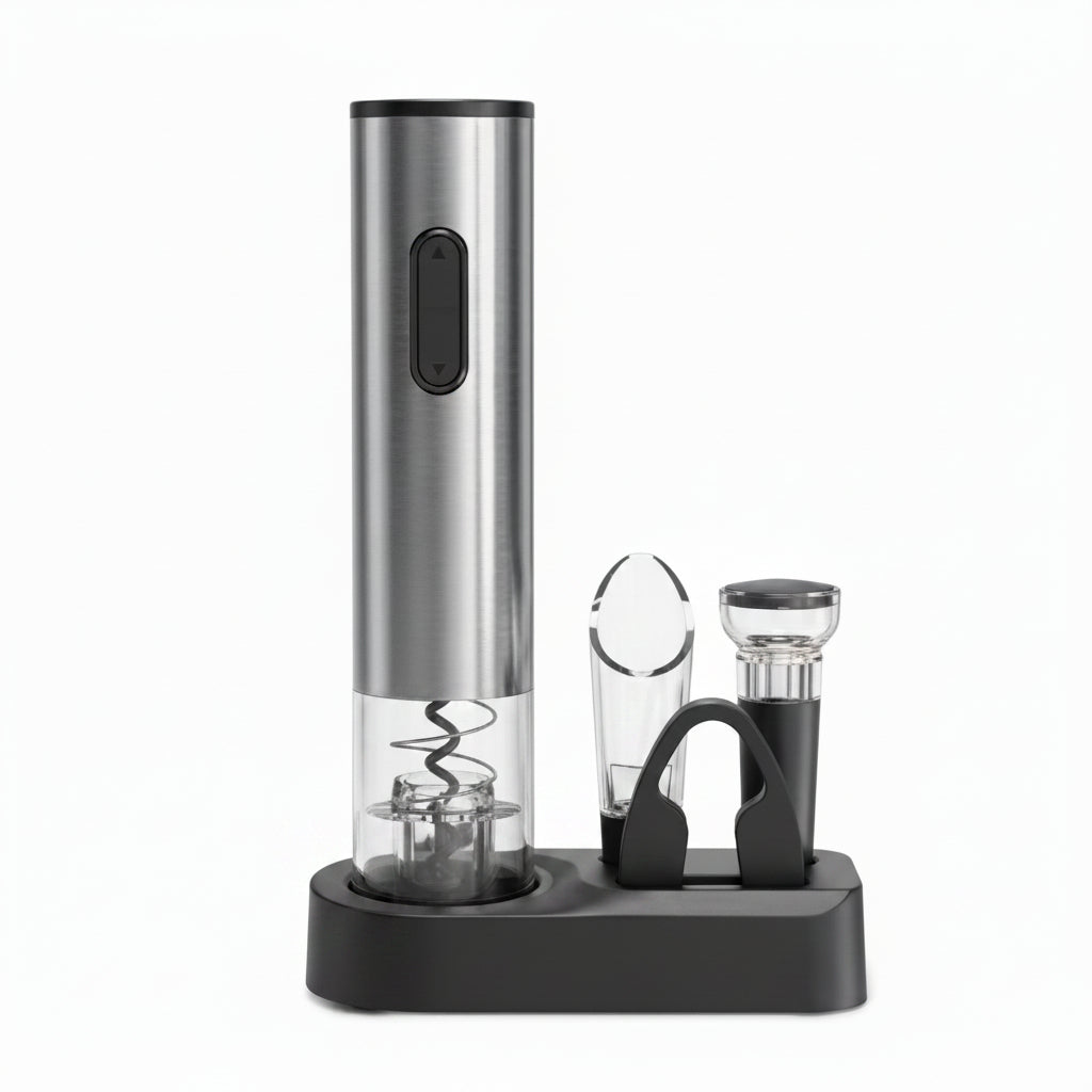 CELLARPRO - Tire-bouchon électrique tout-en-un avec bouchon sous vide et coupe-foil