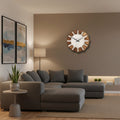 WOODORA ROUND – Horloge Murale Ronde en Bois Décorative et Silencieuse