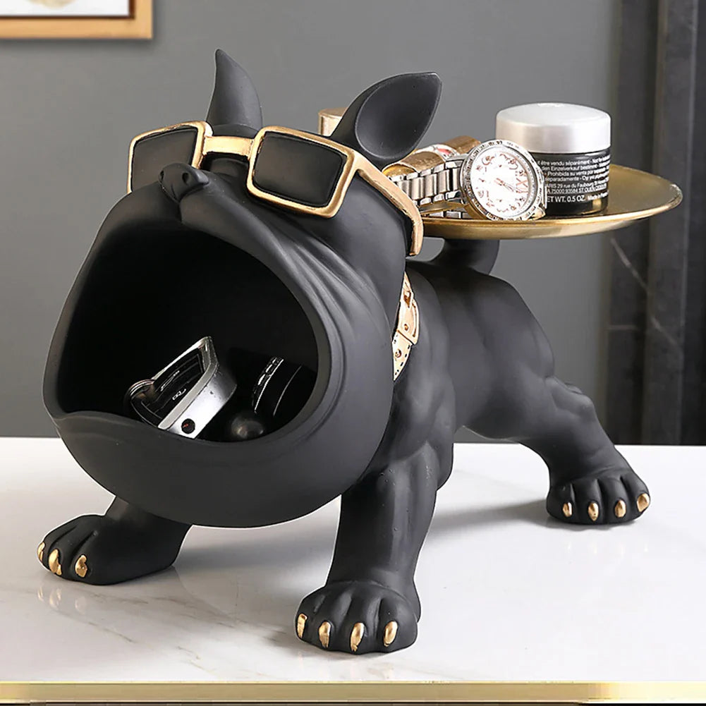 Chic Statue de Chien - Décor Ludique et Élégant