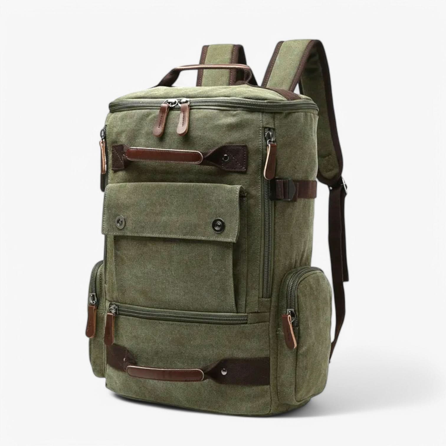 VINTAGECANVAS Sac à dos – Élégant & Fonctionnel avec compartiment pour ordinateur portable pour le quotidien & l'aventure