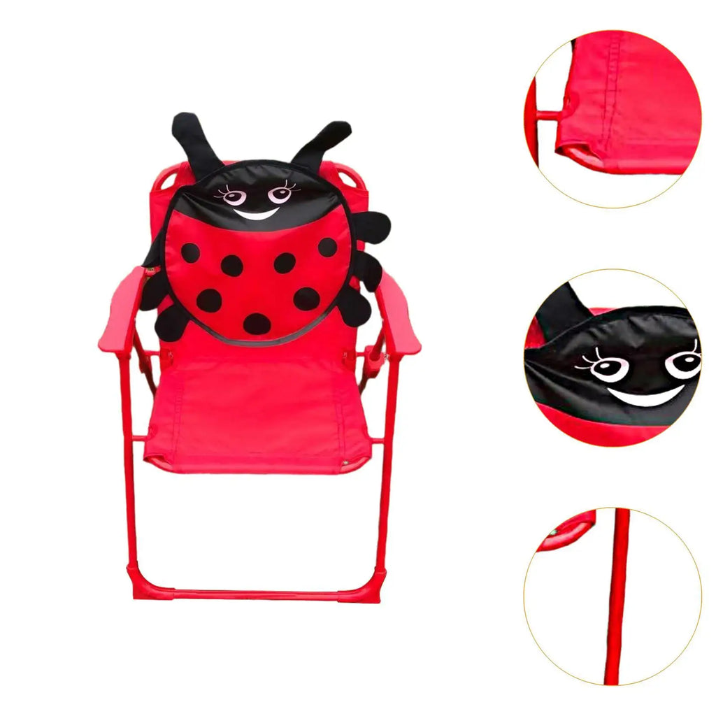 Chaise Enfant Pliable avec Imprimé Animaux - Légère et Idéale pour Activités de Plein Air