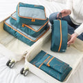 Packavio Set d'Organisateurs de Voyage 7 pièces | Sacs de Valise pour Vêtements & Chaussures | Gain de Place & Résistant à l'Eau