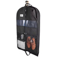 ReiseKleider Sac à vêtements pour voyages | Fermeture éclair double face & poches XXL | Respirant & Transparent | Organisateur de costume suspendu de 43 pouces