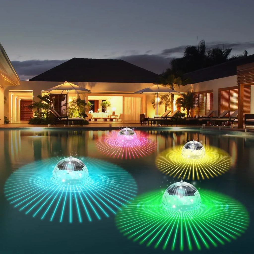 LumiGlobe Luminaire Solaire Flottant | Changement de Couleur RGB | Boule LED Flottante IP65 | Pour Piscine, Étang & Jardin