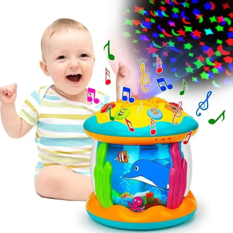 LUMIBEATS – Tambour magique pour bébé avec lumière et son