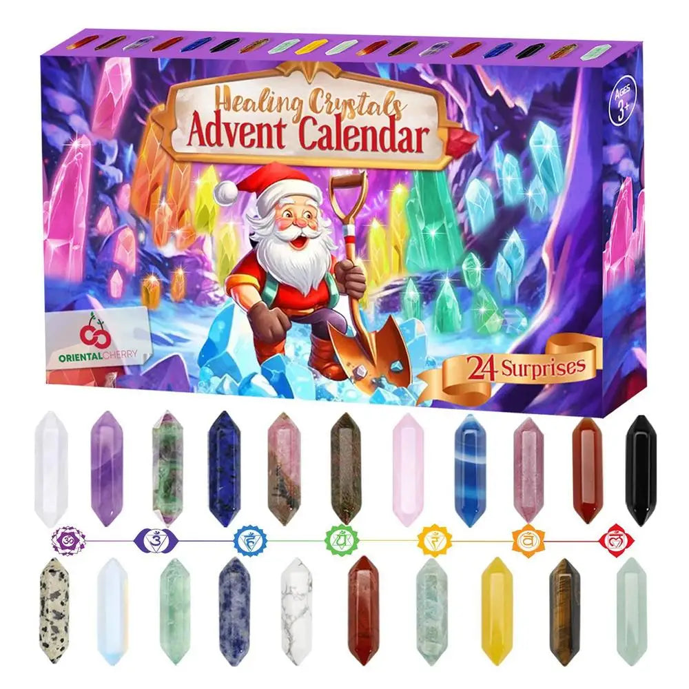 Calendrier de l'Avent en Cristal 2026 pour Noël - Compte à Rebours de 24 Jours