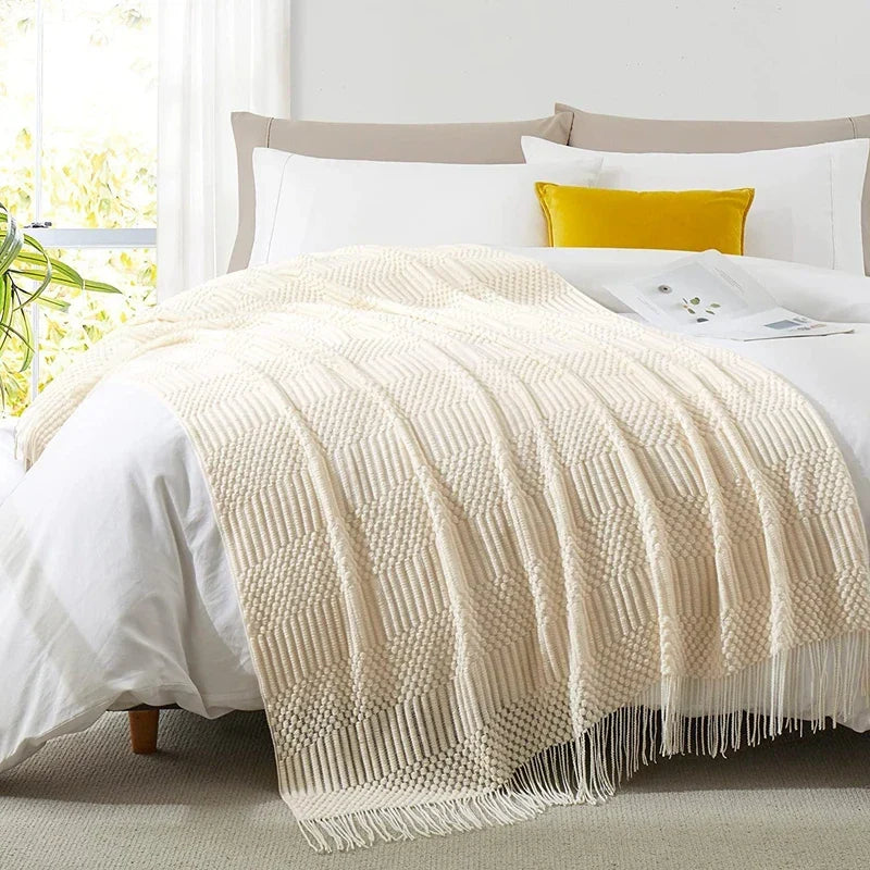 Couverture Boho-Luxe pour chambre et canapé
