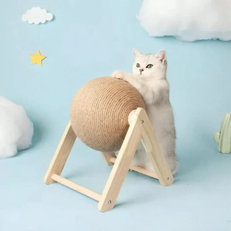 Jouet pour chat avec zone de grattage