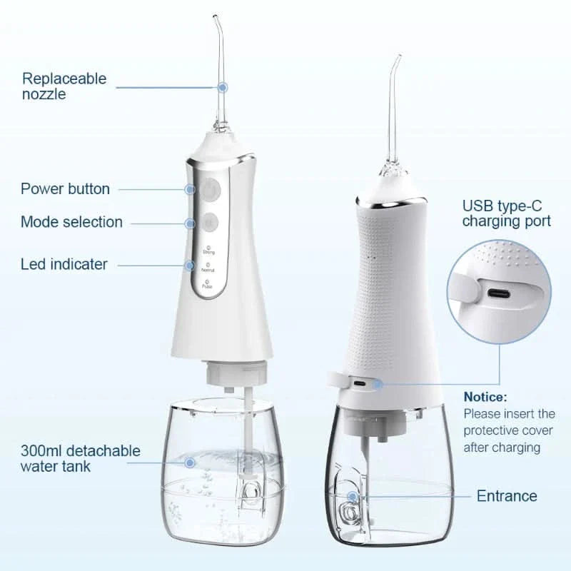 Hydropulseur rechargeable pour soins dentaires