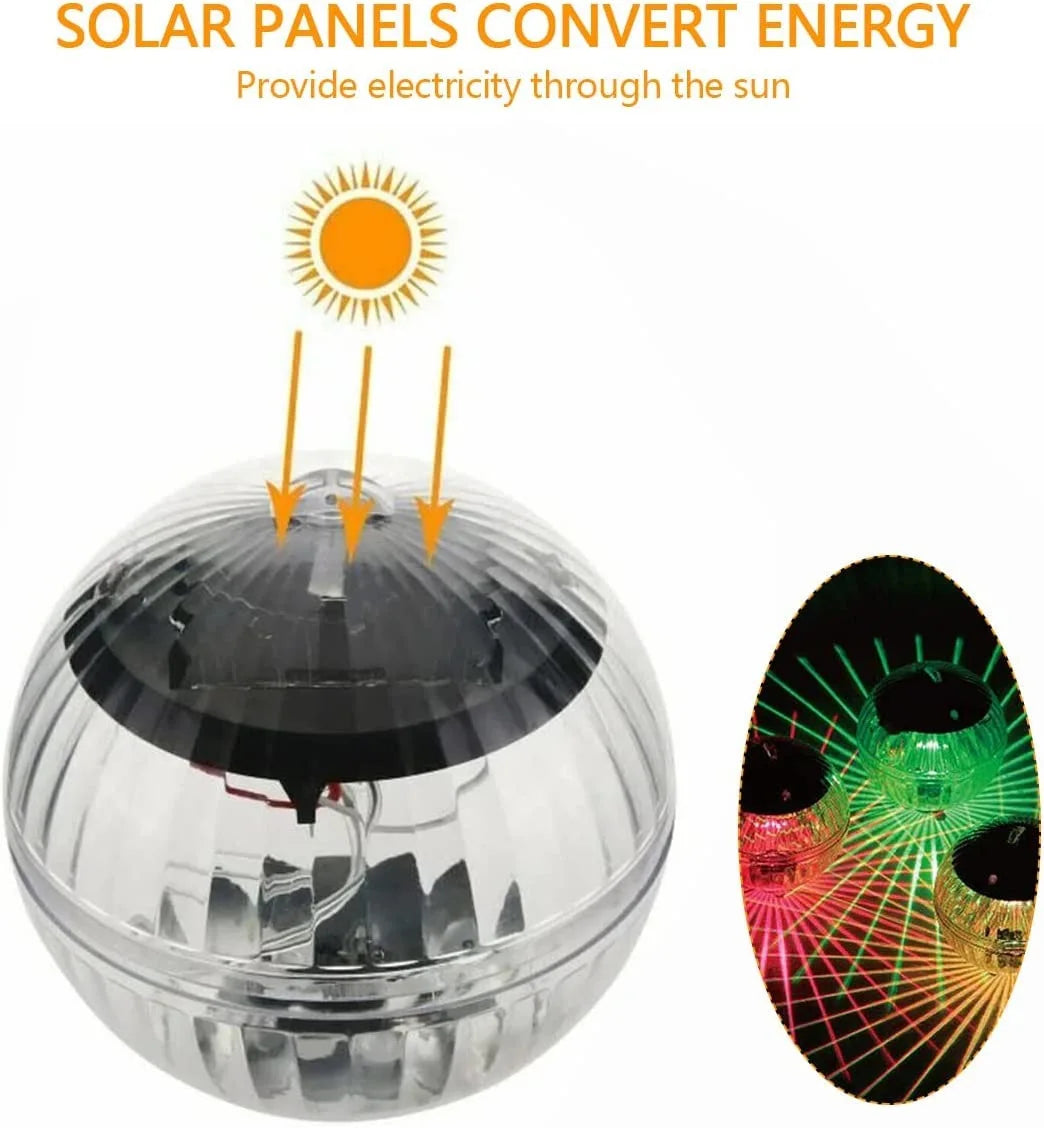 LumiGlobe Luminaire Solaire Flottant | Changement de Couleur RGB | Boule LED Flottante IP65 | Pour Piscine, Étang & Jardin