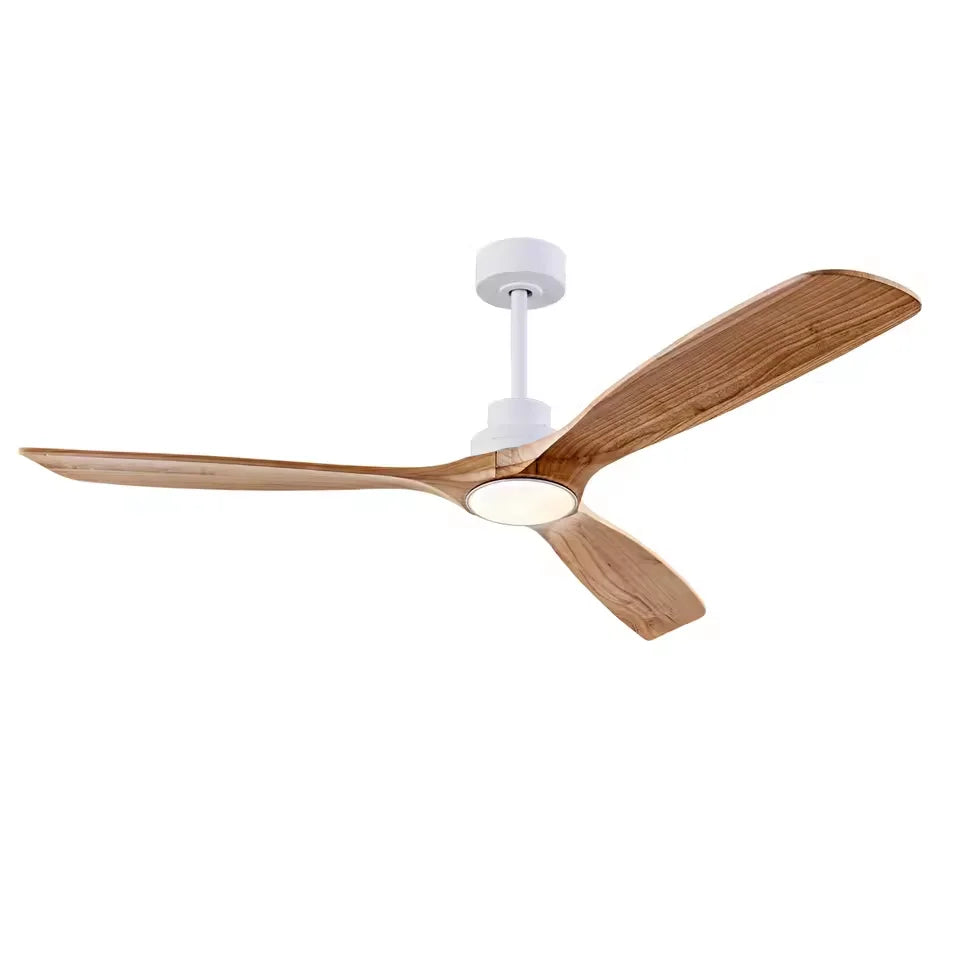 Ventilateur de plafond en bois LED