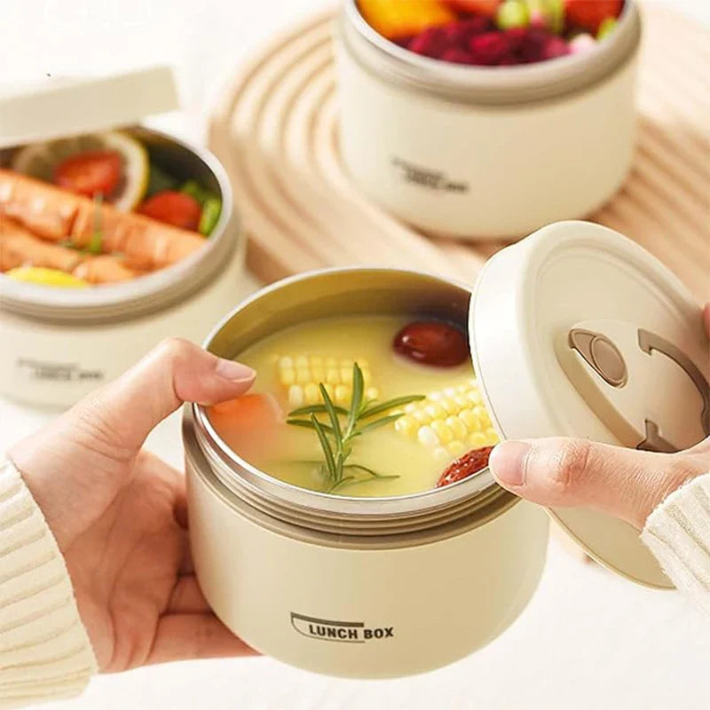 Ensemble de lunchbox isolées portables – 3 conteneurs alimentaires thermo pour adultes et enfants