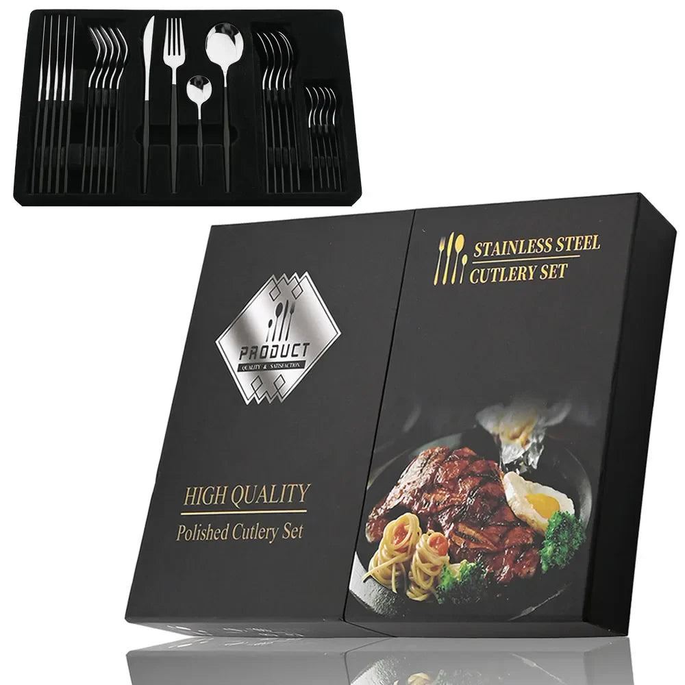 Ensemble de Couverts en Or Luxe - Pour une Mise en Table Élégante