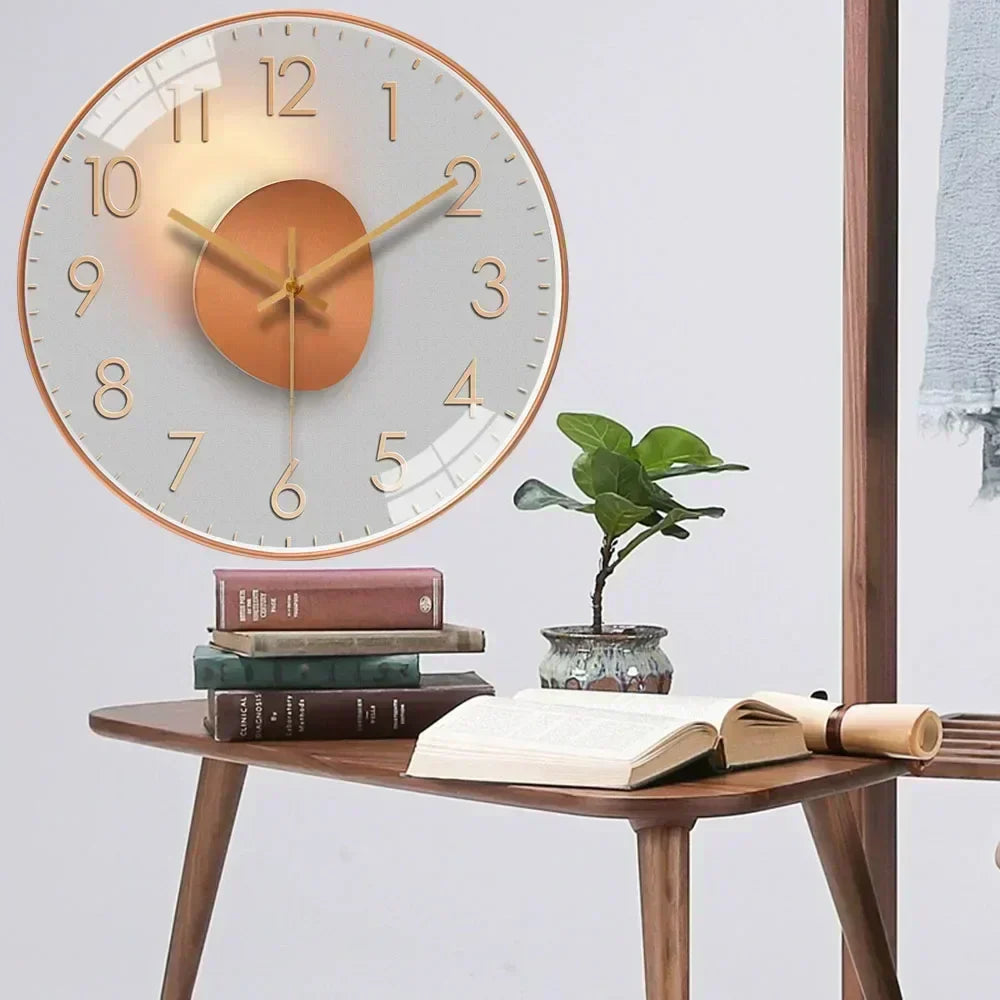 Horloge murale élégante, silencieuse et idéale pour chaque pièce