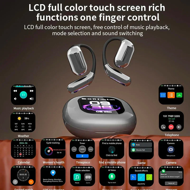 Casque de traduction en temps réel avec écran LCD tactile – Lexora