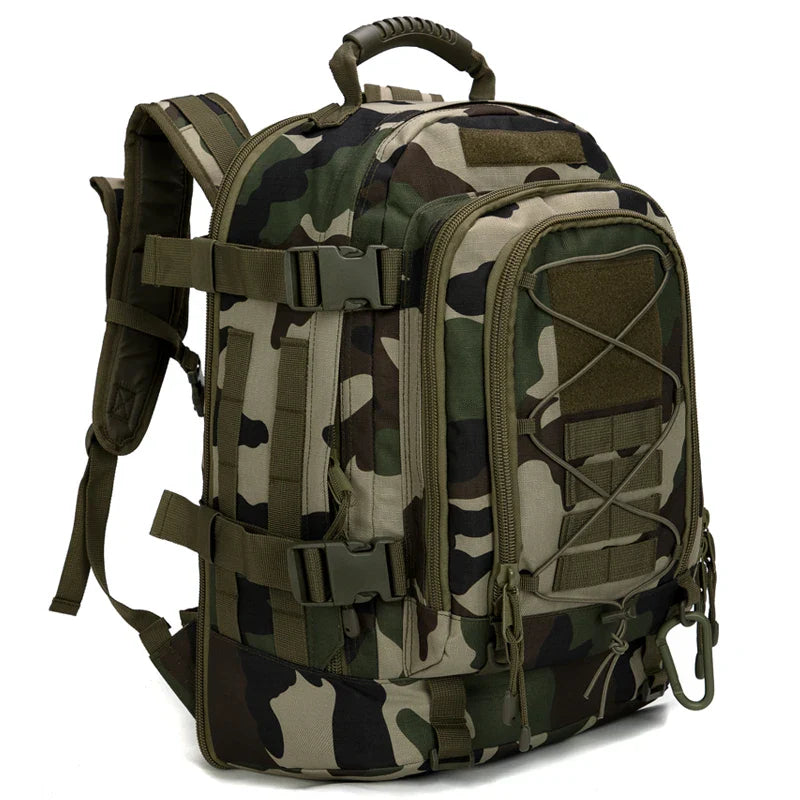 Sac à Dos Tactique 65L – Idéal pour les Aventures en Plein Air et le Camping