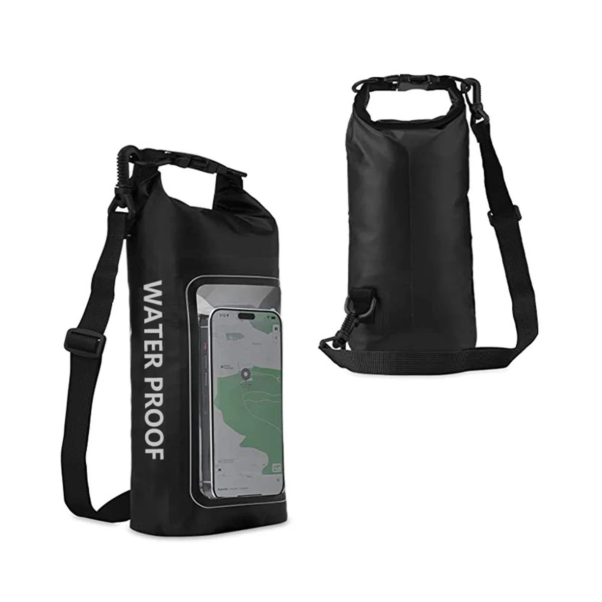 AquaVault Sac Dry Bag Étanche 2L | Avec Fenêtre Tactile | Sac Outdoor pour Kayak, Trekking & Sports Nautiques