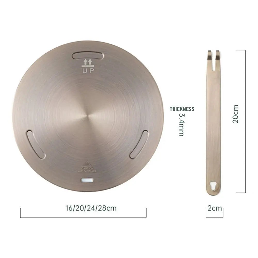 Plaque de diffusion de chaleur en acier inoxydable – Anneau diffuseur de chaleur pour plaques à induction, accessoires de cuisine
