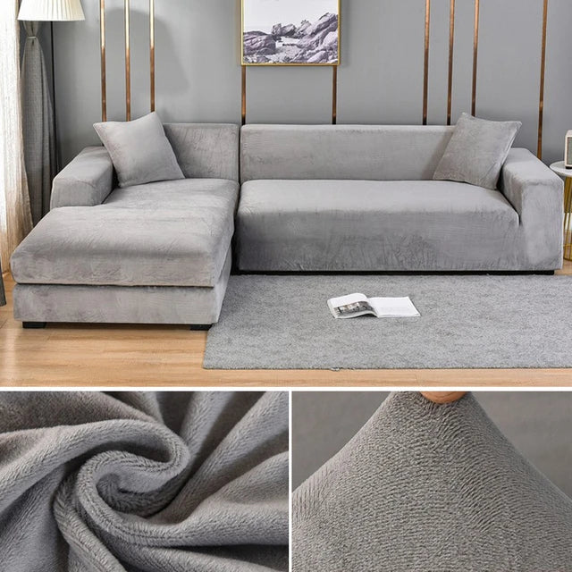 SofaSnug - Housse de canapé élastique en velours qui vous fait économiser de l'argent