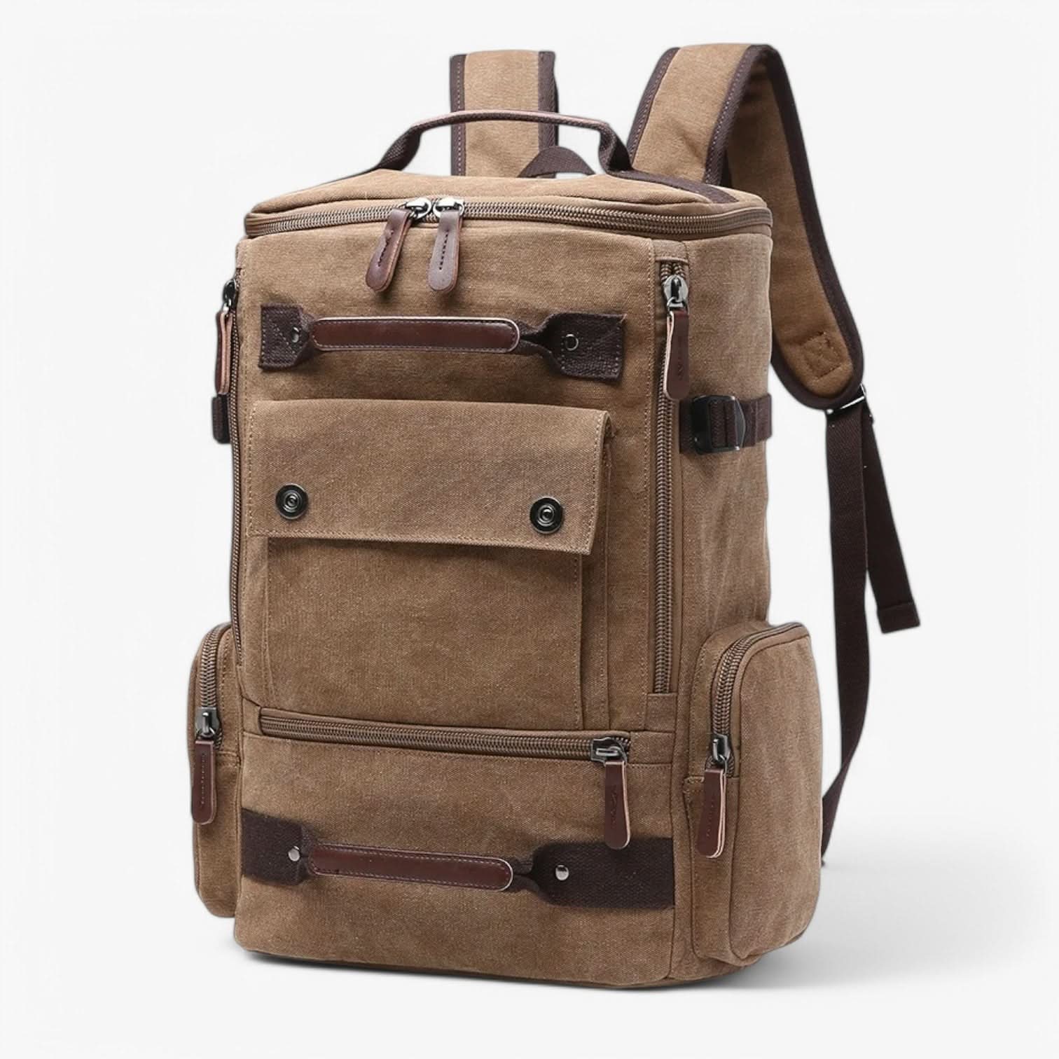 VINTAGECANVAS Sac à dos – Élégant & Fonctionnel avec compartiment pour ordinateur portable pour le quotidien & l'aventure