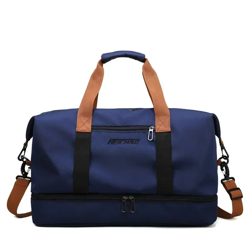 VOLARIS Sac de voyage de fitness | Grande capacité | Séparation humide-sèche | Sac à main et à épaule pour femmes