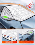 FrostGuard Pro | Couverture de pare-brise 5 couches | Magnétique & Résistante au vent | Protection complète contre le gel