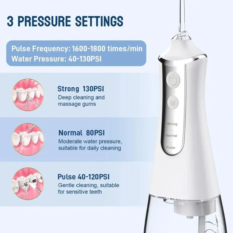 Hydropulseur rechargeable pour soins dentaires