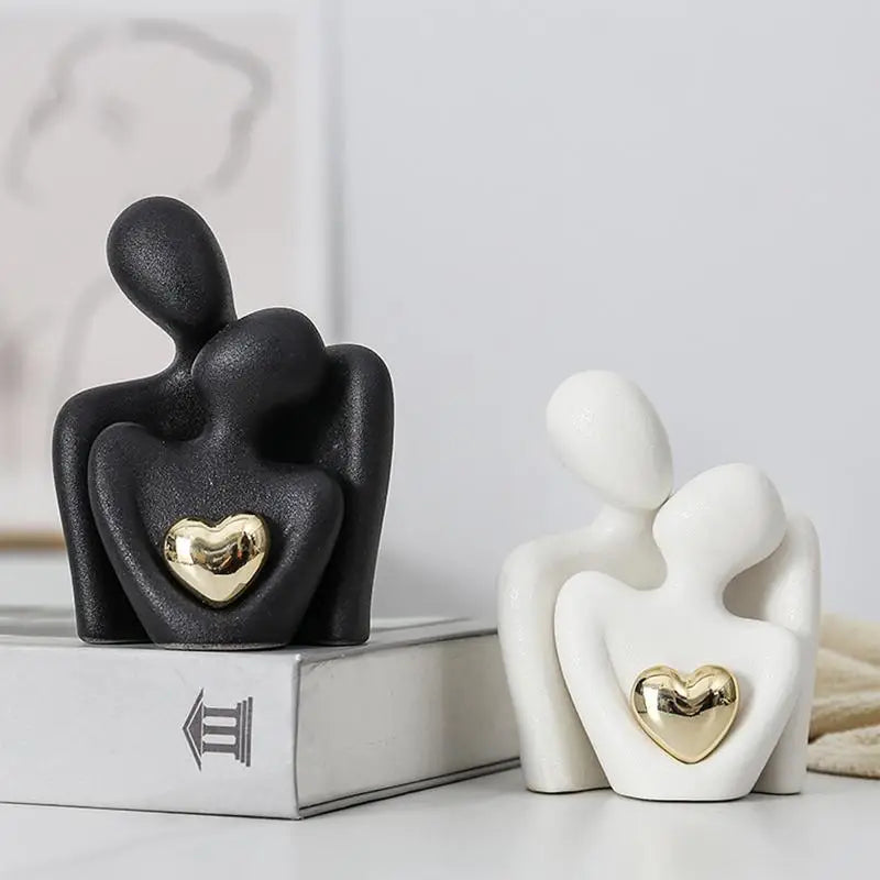 Statue d'Étreinte Réconfortante – Amour et Connexion