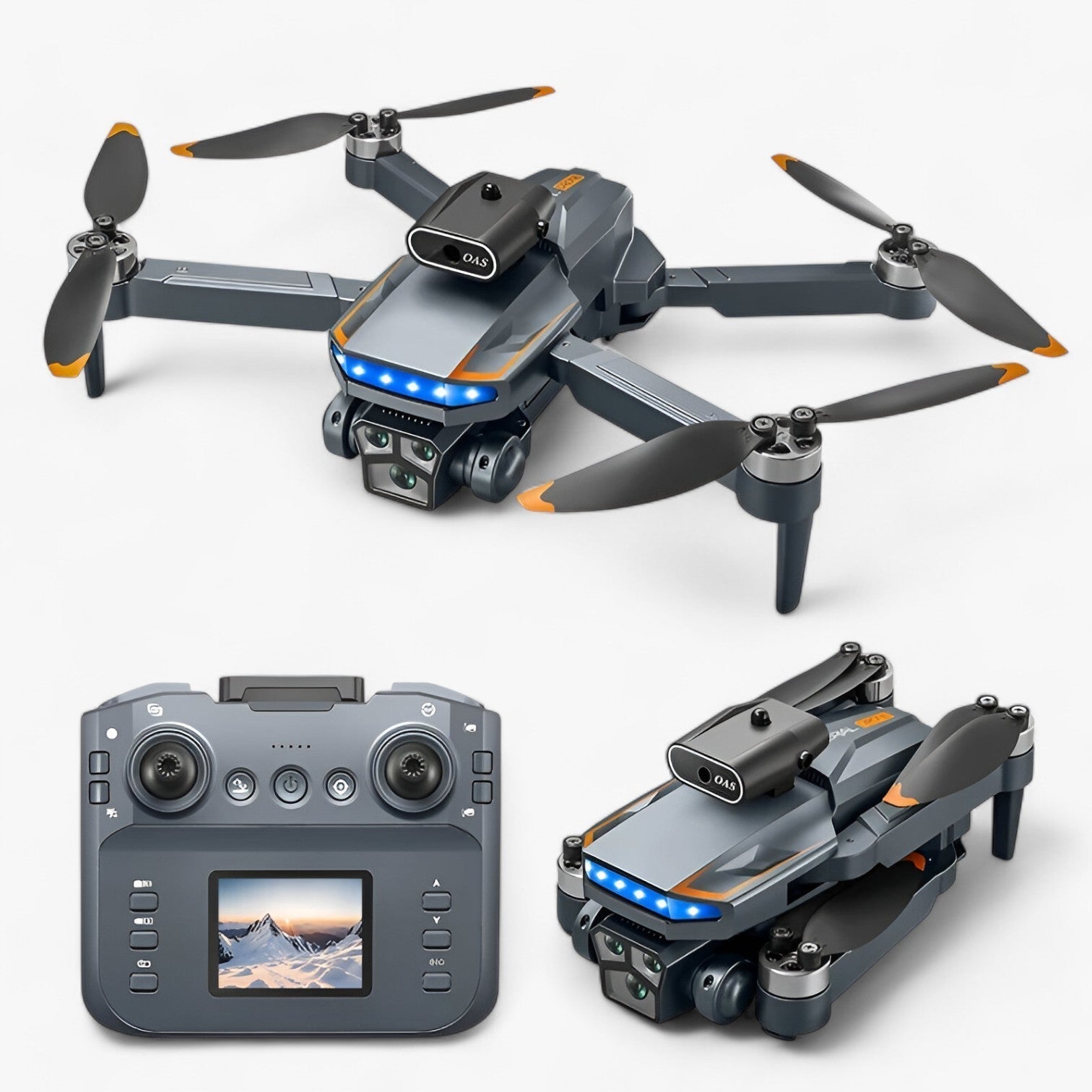 Drone SkyAura haute performance caméra 8K évitement obstacles