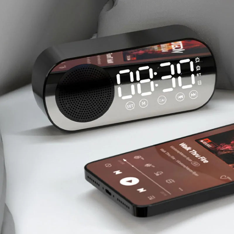 Skanto | Réveil numérique avec haut-parleur Bluetooth et radio FM