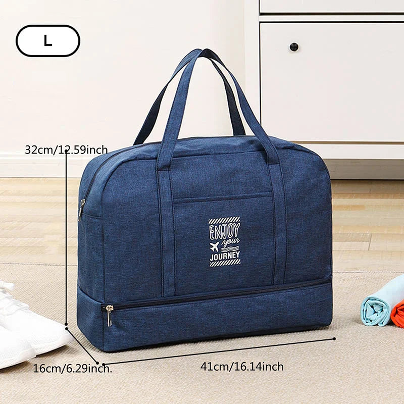 Lugviva Sac de Voyage Pliable pour Femmes | Grande Sac de Week-end en Tissu Oxford | Sac à Main pour Voyages, Quotidien & Sport