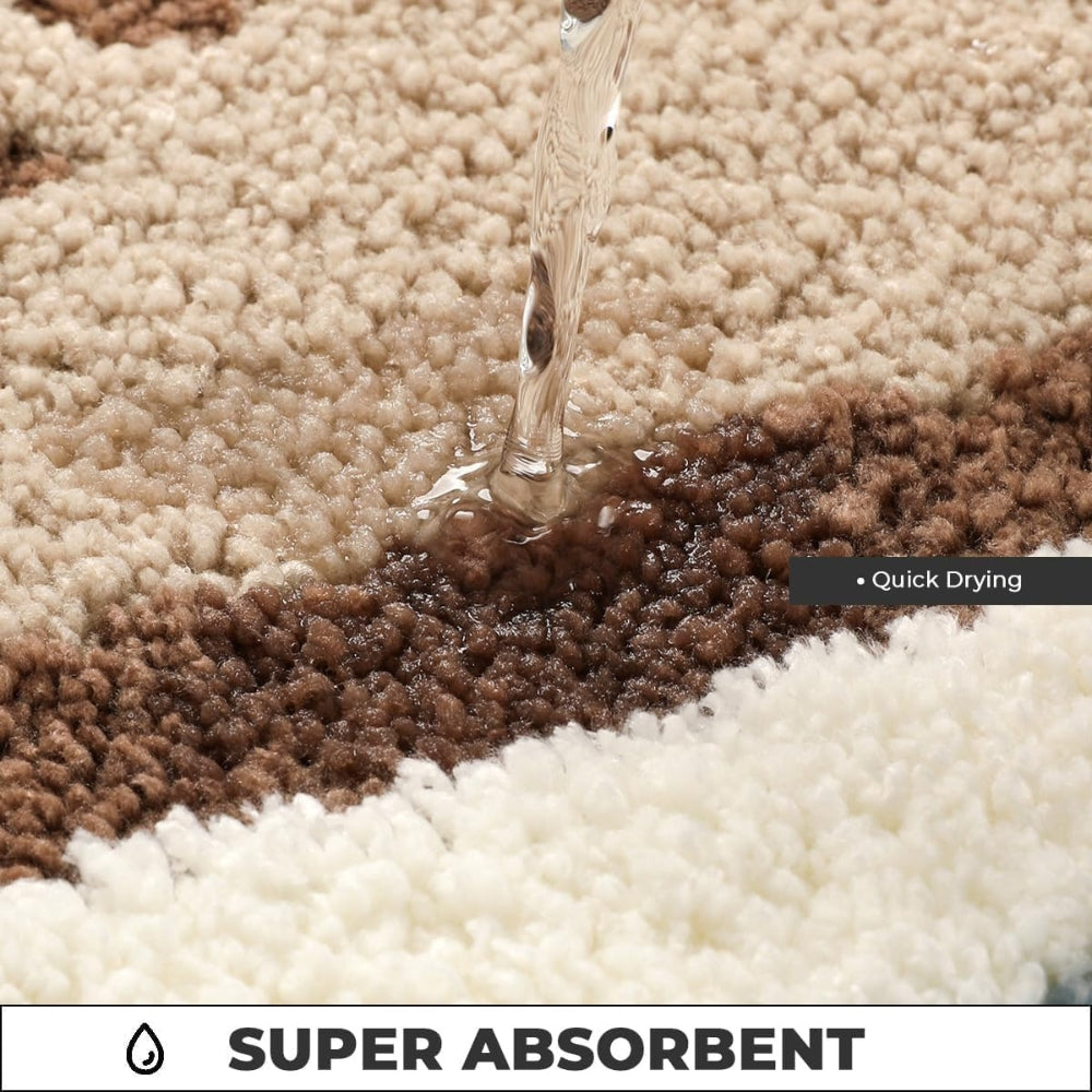 Tapis de Bain Motif Empreinte de Plage