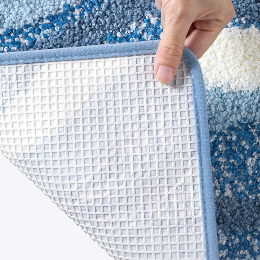 Tapis de Bain Motif Empreinte de Plage