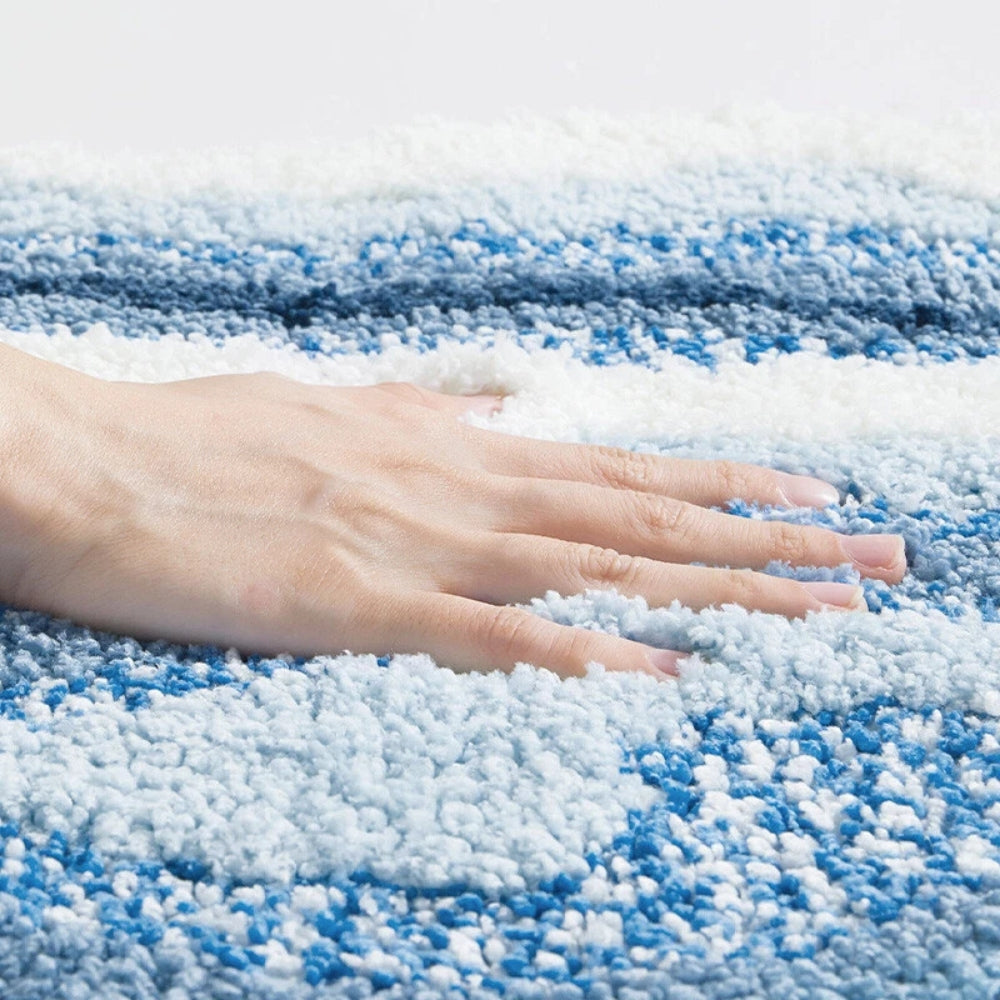 Tapis de Bain Motif Empreinte de Plage
