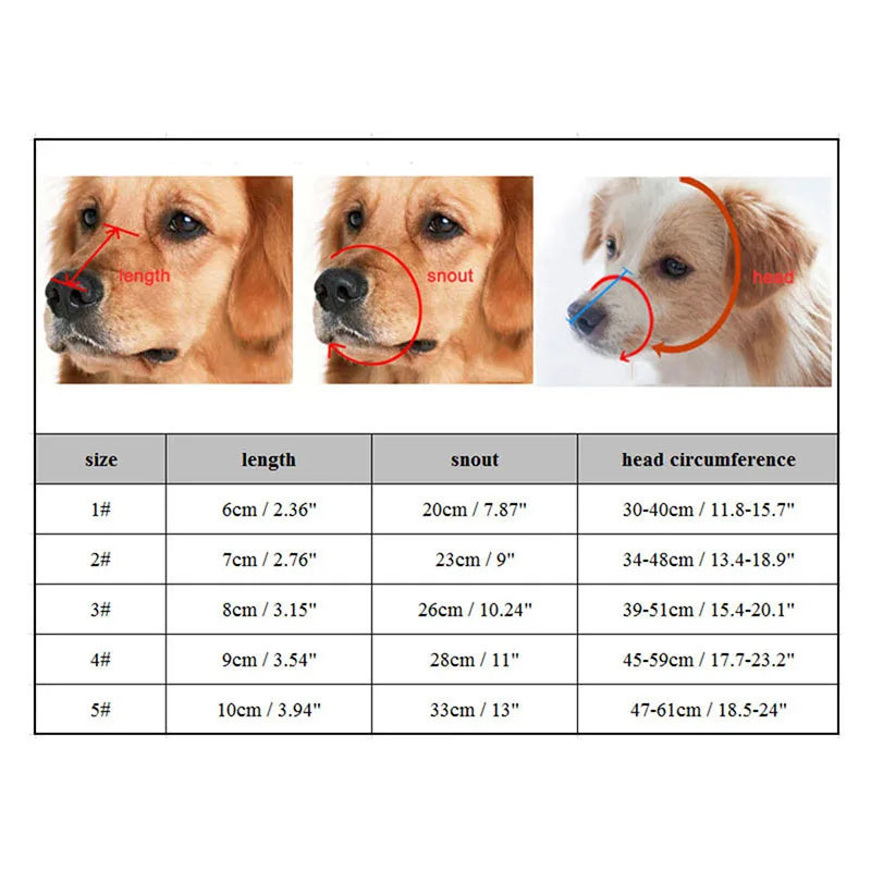 Sandsberg – Muselière en silicone réglable pour chien