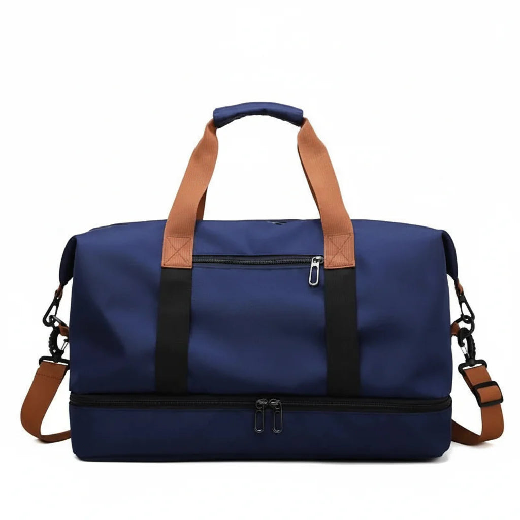 FITVOYAGE – Sac de sport avec compartiment à chaussures et compartiment humide