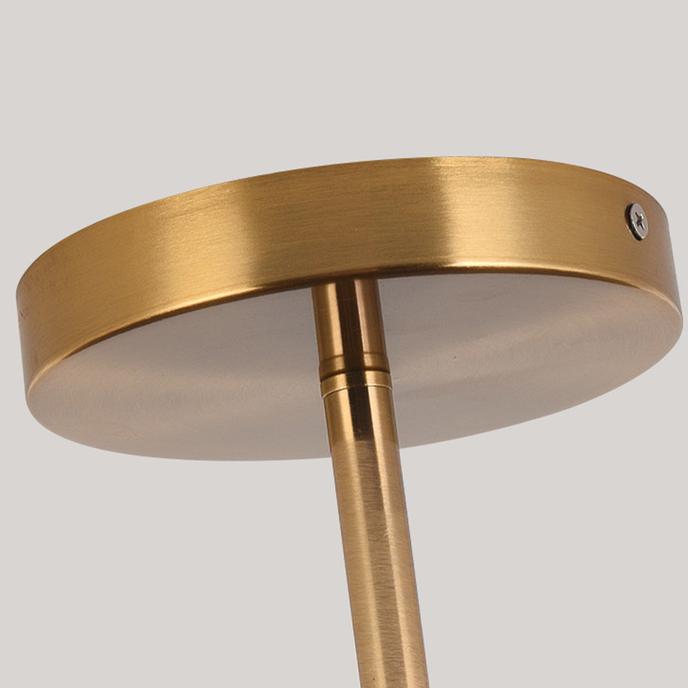 Fjell – Lampe de plafond scandinave avec effet bois et cadre doré