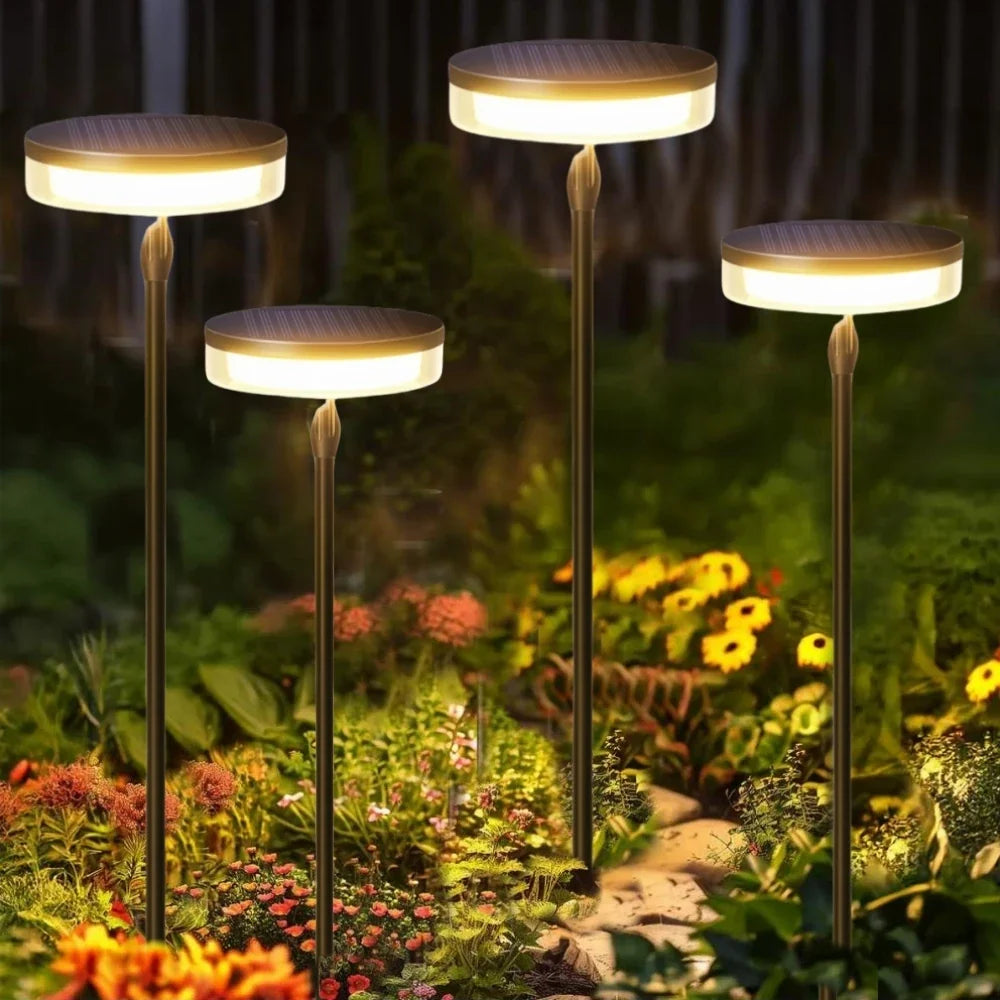 Lampe de jardin oscillante à énergie solaire