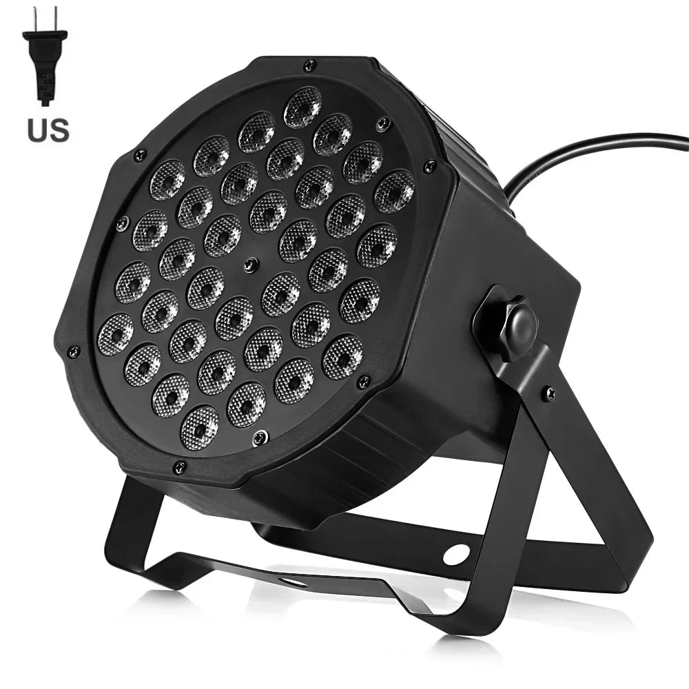 Skanto | 36W RGB LED Scenelys - Lumière de Discothèque Professionnelle DMX512 Contrôle Vocal pour KTV Bar Fête DJ, projection d'effets décoratifs