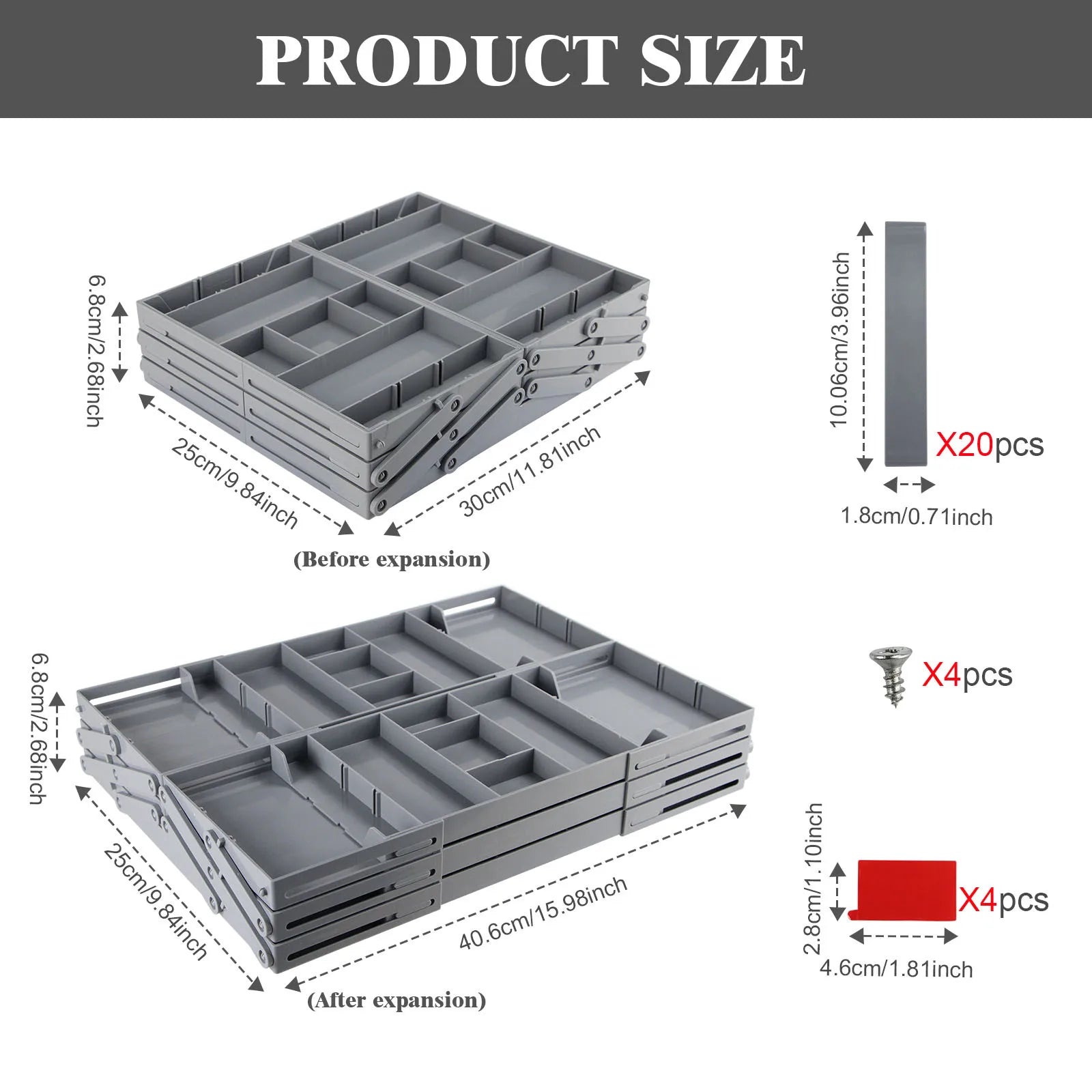 ExpandDrawer | Organisateur de tiroir intelligent extensible