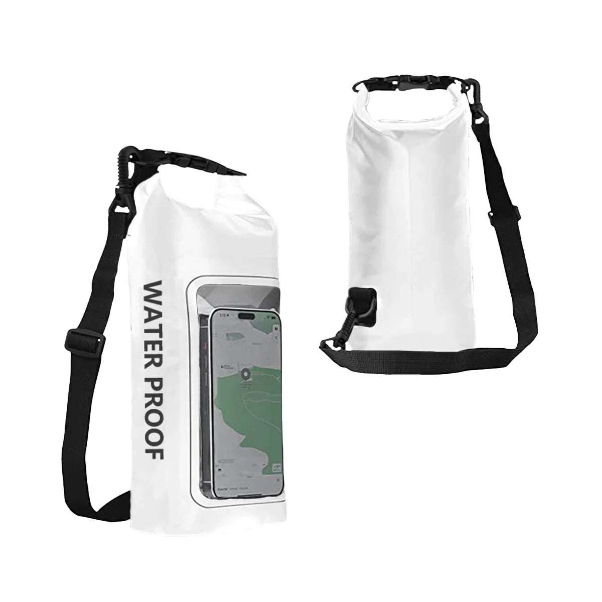AquaVault Sac Dry Bag Étanche 2L | Avec Fenêtre Tactile | Sac Outdoor pour Kayak, Trekking & Sports Nautiques