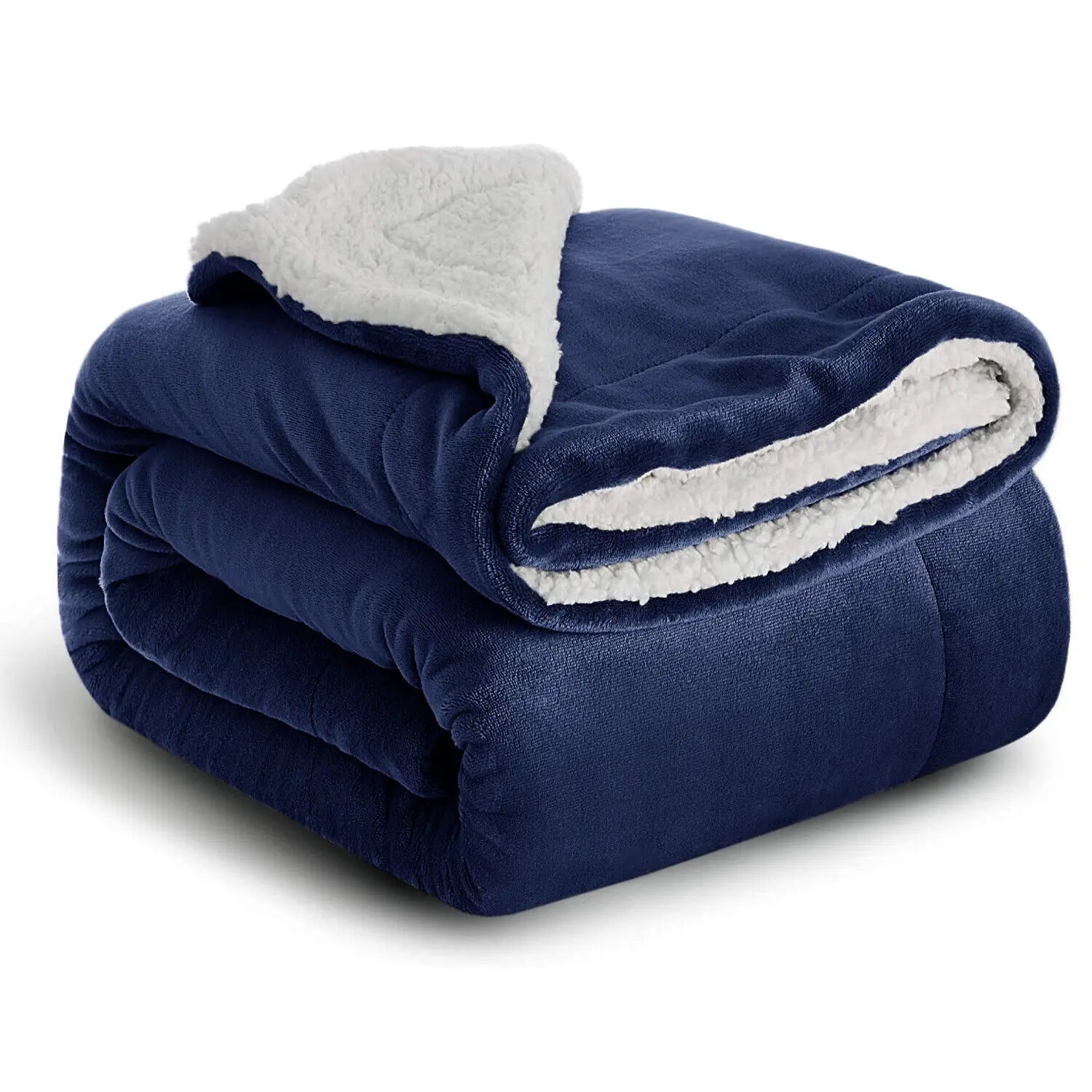 Couverture en sherpa réversible