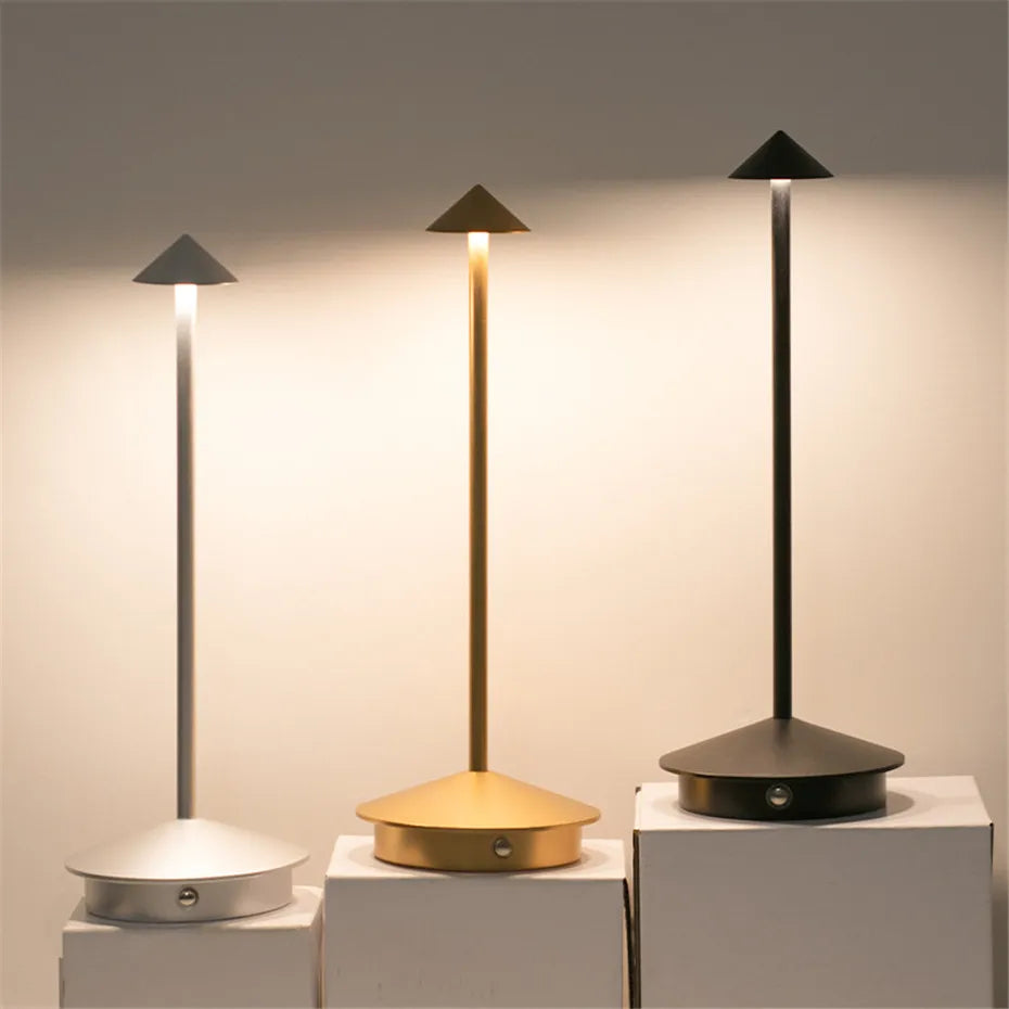 Lampe de table à batterie tactile