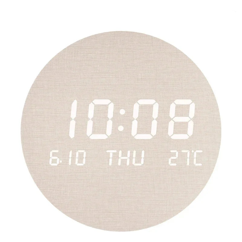 Horloge murale LED numérique avec affichage de la température