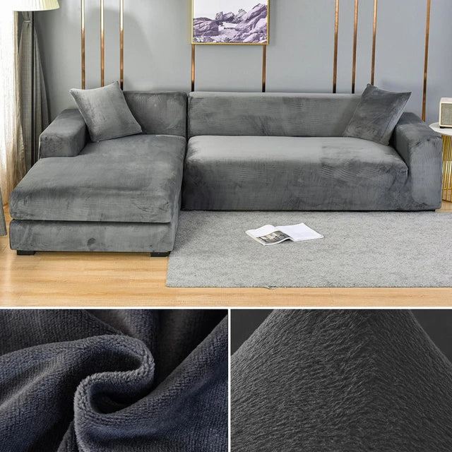 SofaSnug - Housse de canapé élastique en velours qui vous fait économiser de l'argent