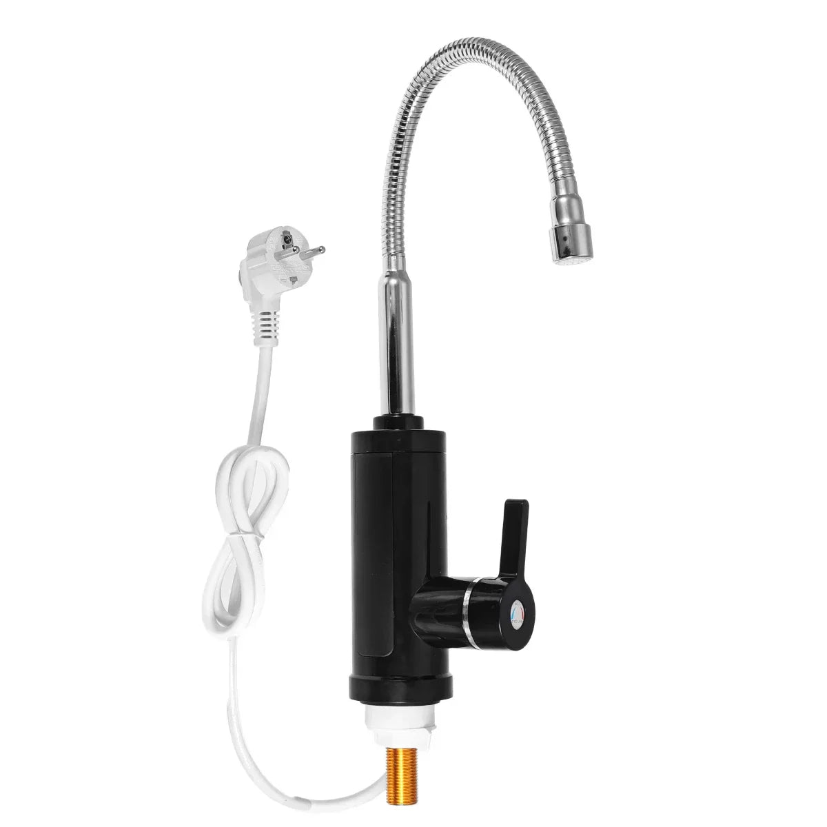 Skanto | FlowHeat 3000W Robinet de Cuisine Eau Chaud Instantané – Robinet Électrique Mélangeur avec Affichage de Température