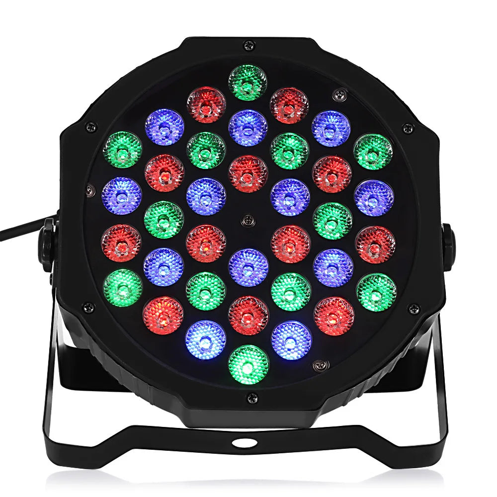 Skanto | 36W RGB LED Scenelys - Lumière de Discothèque Professionnelle DMX512 Contrôle Vocal pour KTV Bar Fête DJ, projection d'effets décoratifs