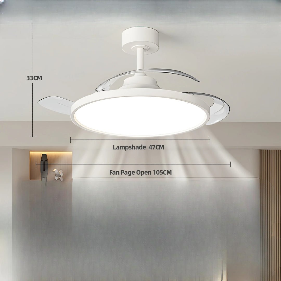 Ventilateur de plafond LED moderne